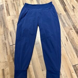 Athleta Blue Jogger Pants Women’s Size 6P Petite Elastic Ankle Cuff
